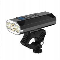Mocna lampka rowerowa LED Light przednia latarka 3000*2mAh LED światła rowerowe