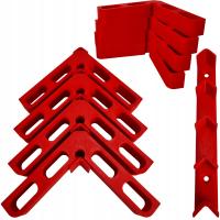 90° СТОЛЯРНЫЕ УГОЛКИ НАБОР ДЛЯ МОНТАЖА И СВЕРЛЕНИЯ 4ШТ ВЕШАЛКА