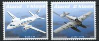 Wyspy Alandzkie** Mi. 277-78 Poczta lotnicza