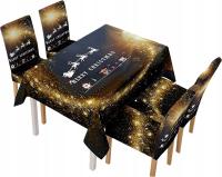 OBRUS DEKORACJA ŚWIĄTECZNY POKROWIEC NA KRZESŁOX 4