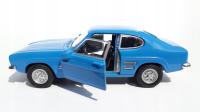 Ford Capri 1969 Niebieski Metalowy WELLY 1:34
