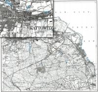 Stara Mapa 46 Górny Śląsk mapa topograficzna Rzeszy okręg Katowicki 1914