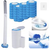 SZCZOTKA do TOALETY WC wymiennymi WKŁADAMI 24x Higieniczna Biała z TIK TOKA