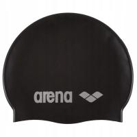 Силиконовая шапочка для плавания для взрослых для бассейна Arena Classic Black