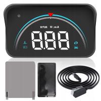 Projektor HUD LED LCD OBD2 M8 z Zegarami i Folią A