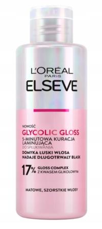 LOREAL ELSEVE GLYCOLIC GLOSS 5-MINUTOWA KURACJA LAMINUJĄCA DO SPŁUKIWANIA