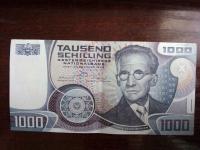 Банкнота 1000 schilling Austria
