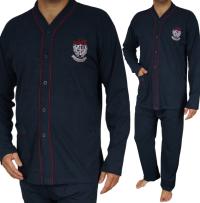 Piżama Męska M rozpinana SZEROKA ocieplana BAWEŁNA