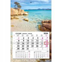 Календарь 2024 одноголовочная плоская головка Сардиния море