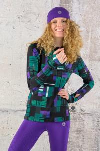Bluza Nessi Zip Krado Purple Damska