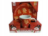 ZESTAW TALERZ + KUBEK ŚWIĄTECZNY KOMPLET BOŻE NARODZENIE NA PREZENT