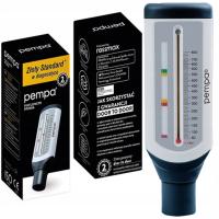 Взрослый пикфлометр pf100a pempa контроль астмы 60-800л/мин измерение PEF