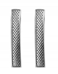 СЕРЕБРЯНЫЕ ЭЛЕГАНТНЫЕ УДЛИНЕННЫЕ КЛИПСЫ pr.925