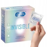 Самые тонкие презервативы Durex INVISIBLE 3 шт интенсивный опыт