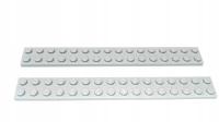 116e. LEGO 4282 płytka 2x16 4119227 2szt szare ja