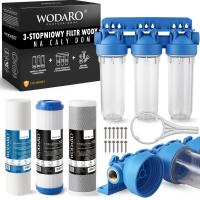 Filtr do Wody Narurowy KORPUS OBUDOWA 3/4'' GW 3 STOPNIOWY + Wkłady ZESTAW