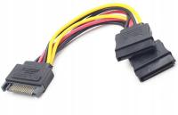 Rozgałęźnik kabel adapter zasilanie SATA na 2xSATA