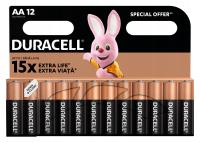 Батарейки Duracell щелочные палочки AA x12 шт.