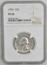 13.vv.USA, 1/4 DOLARA 1956 NGC PF65