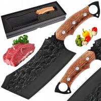 NÓŻ JAPOŃSKI OSTRY KUCHENNY Szefa Kuchni Uniwersalny Do Mięsa Warzyw Czarny