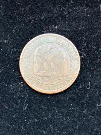 Francja 2 centymy 1862 K