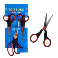 ZESTAW NOŻYCZEK BIUROWE SZKOLNE UNIWERSALNE 3SZT MAŁE SREDNIE DUŻE STALOWE