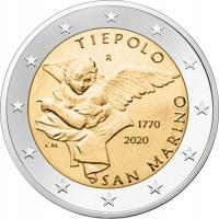 2 euro San Marino Tiepolo -Aniołek 2020