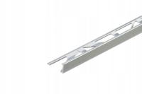 Profil do glazury narożny aluminiowy 8mm Cezar Naturalny 3m