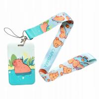 SMYCZ IDENTYFIKATOR ETUI HOLDER NA KARTĘ LEGITYMACJĘ DOKUMENTY KAPIBARA