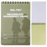 Блокнот водонепроницаемый Блокнот блок регистрации полигон MIL-TEC 100x150 мм
