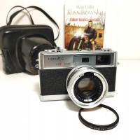 Dalmierzowy aparat analogowy MINOLTA Hi-Matic 9 z Rokkor PF 45mm 1:1,7
