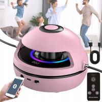 Skakanka Elektryczna Muzyczna z Licznikiem Bluetooth LED Głośnik Różowa