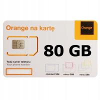 80 ГБ в год оранжевый бесплатный интернет на карту стартер SIM-карта на 365 дней LTE
