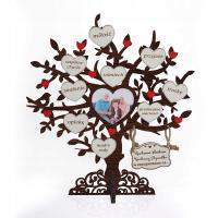 Drzewko dla Babci i Dziadka Małe Wenge Prezent z Dedykacją MD64