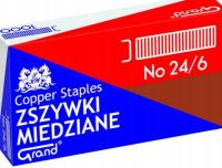 Duży KOMPLET ZSZYWEK BIUROWYCH Miedzianych 10000 Sztuk GRAND WKŁADY