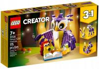 LEGO CREATOR 3W1 Fantastyczne leśne stworzenia 31125 dla dzieci klocki