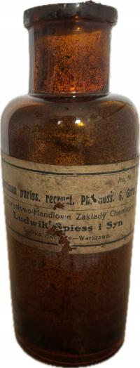 АПТЕЧНАЯ БУТЫЛКА ВАРШАВА LUDWIK SPIESS RESORCINUM