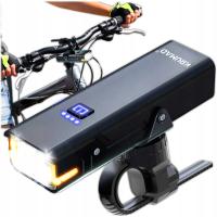 LAMPKA ROWEROWA PRZEDNIA MOCNA USB LED PRZÓD LATARKA AKUMULATOR 5 TRYBÓW