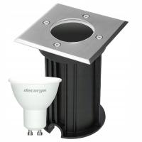 HALOGEN LAMPA LED OPRAWA NAJAZDOWA DO GRUNTOWA OGRODOWA IP65 ŻARÓWKA GU10