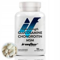 IRONFLEX GLUKOZAMINA CHONDROITYNA MSM 90 tabletek KOMPLEKS NA STAWY KOŚCI