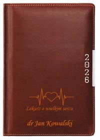 Kalendarz 2026 format A4, z GRAWEREM na prezent podziękowania dla lekarza