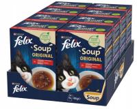 FELIX Soup корм для кошек деревенские ароматы 48 пакетиков x 48 г