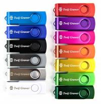 TWISTER 512 MB z grawerem pendrive reklamowe ZESTAW 10 SZT.