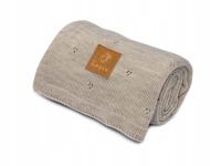 Kocyk merino 100%, wełna merino, jasny beż Lepre