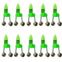 10шт светодиодный сигнальный колокольчик клип, для фидера