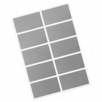 Скретч-карты серебряные прямоугольные наклейки 42x23mm x10