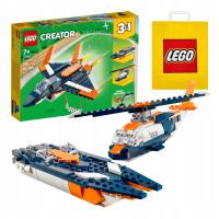 LEGO 3in1-самолет, вертолет или моторная лодка 31126 подарочная сумка LEGO