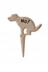 ŻELIWNY WBIJANY W ZIEMIE ZAKAZ DLA PSÓW