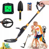 WYKRYWACZ METALU DETEKTOR DLA DZIECI MD1008A + BATERIA 9V + ŁOPATA