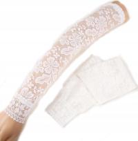 ПЕРЧАТКИ С ДЛИННЫМИ РУКАВАМИ КРЕМОВО-БЕЛЫЙ 749